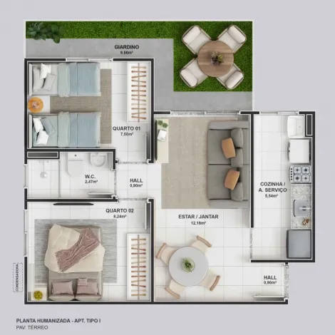 Aracaju Soledade Apartamento Venda R$167.899,80 2 Dormitorios 1 Vaga Area construida 50.18m2